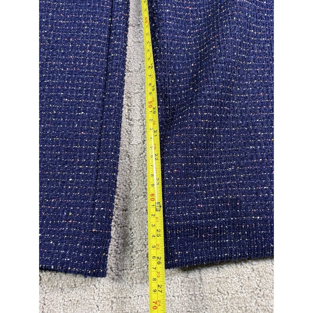Anthropologie Maeve The Colette Pants 29 Blue Multi Tweed Wide Leg Crop Career - Picture 3 of 8
